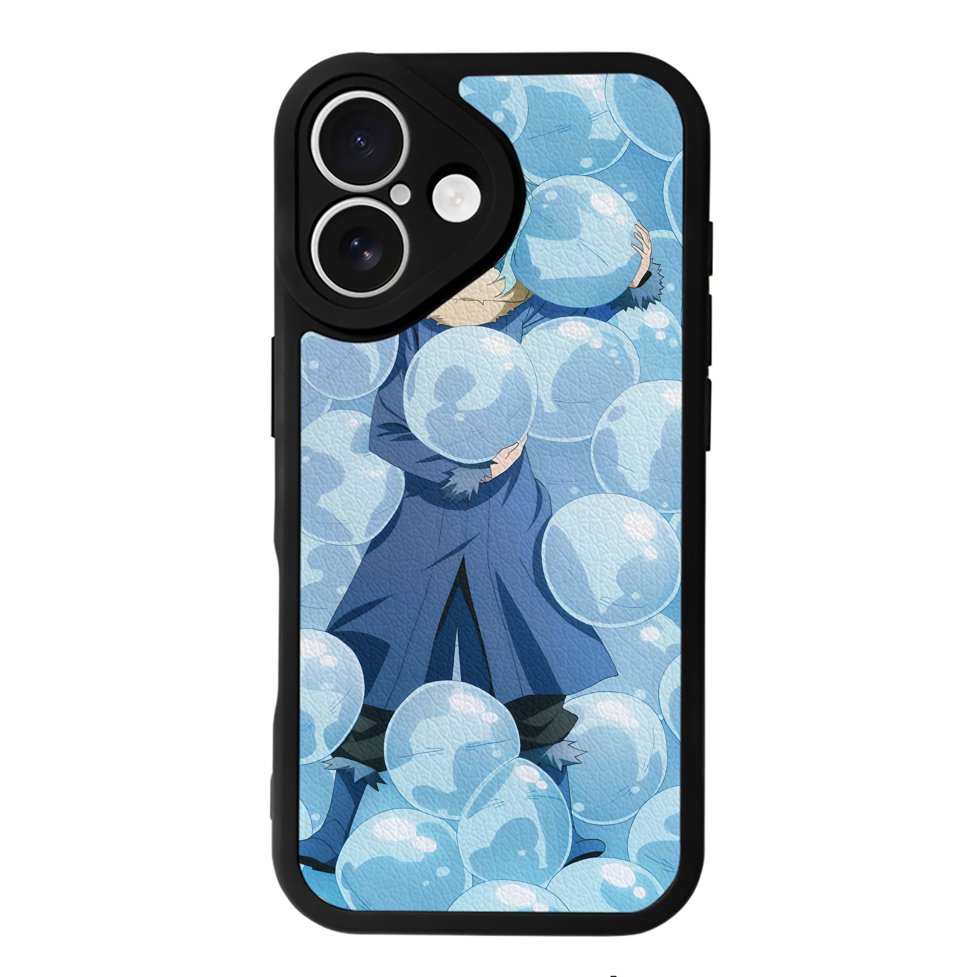 （画像用） 転スラ Regarding Reincarnated to Slime 【iPhone 16シリーズ対応】シリコンスマホケース（レザー調） 材質：シリコン